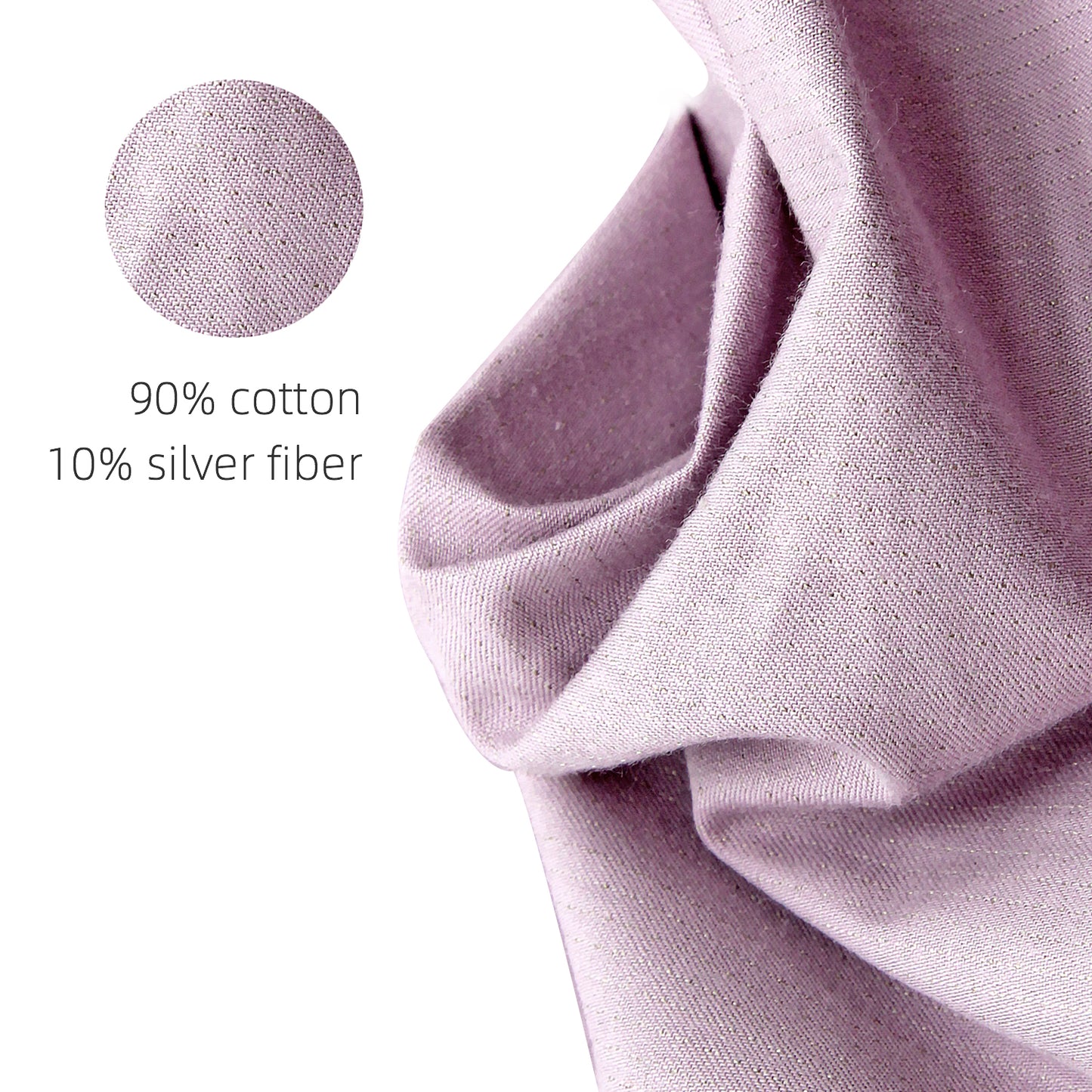 10% solid silver Grounding Fitted Sheet