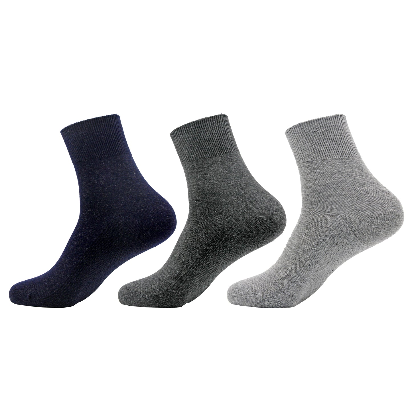 3 pair Silver Fiber Socks Mix